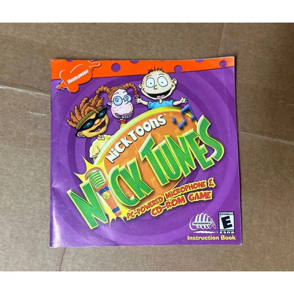 Viacom International Nicktoons 2001 Orange and Green PC Powered Microphone Toy